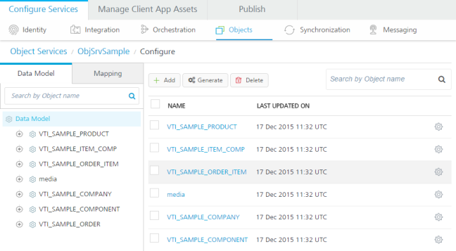 Service Object Image Example Software Using Object Services to create an object service for a Fabric app, map ...
