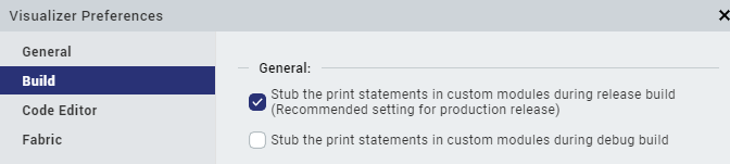 Disable Print Statements in Builds